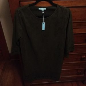 NWT She + Sky dark olive dress